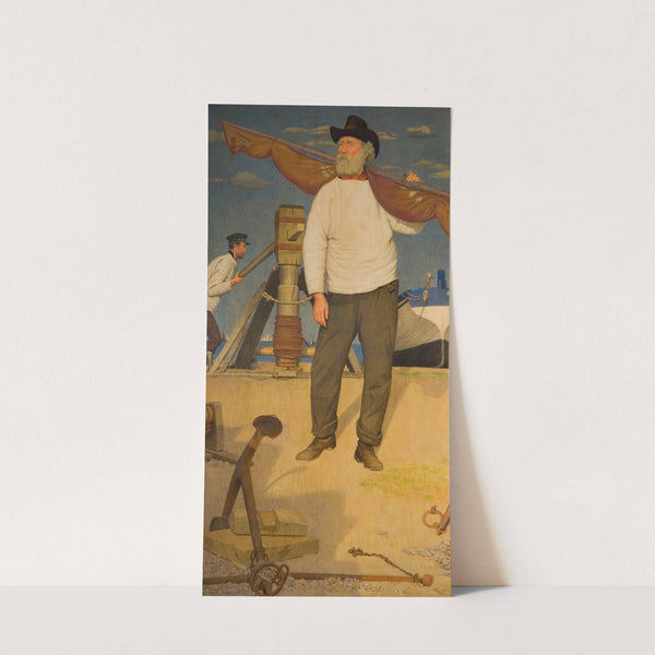 Fisherman Carrying a Sail (1907) by Joseph Edward Southall