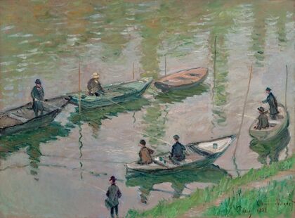 Fisherman on the Seine near Poissy (1882)