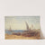 Fishermen and boats at water’s edge (19th century) by Félix Ziem
