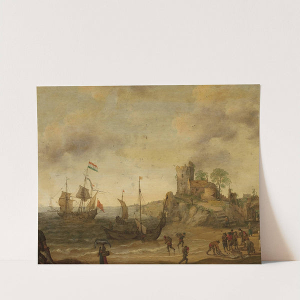 Fishermen at the seaside by Adam Willaerts
