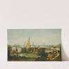 Fishermen On The Banks Of A River Estuary by Arent Arentsz. Cabel