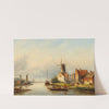 Fishermen On The Canal by Jan Jacob Coenraad Spohler