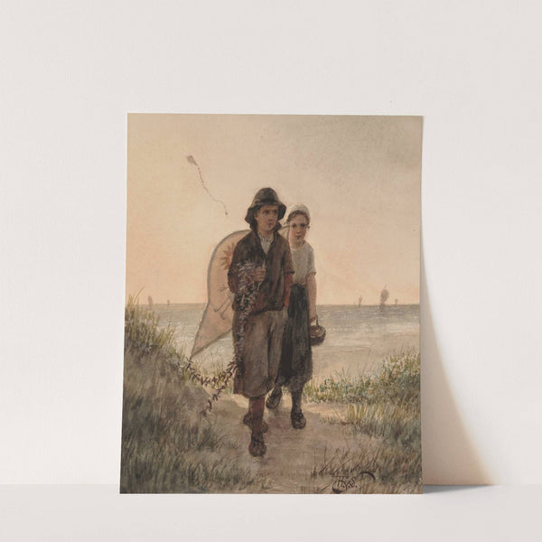 Fishermen&#039;s Children Playing by Henri Van Seben
