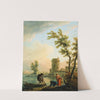 Fishers at sunrise by Claude-Joseph Vernet