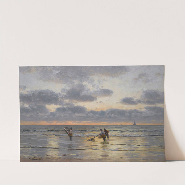 Fishing At Dawn by Eugen Gustav Dukker