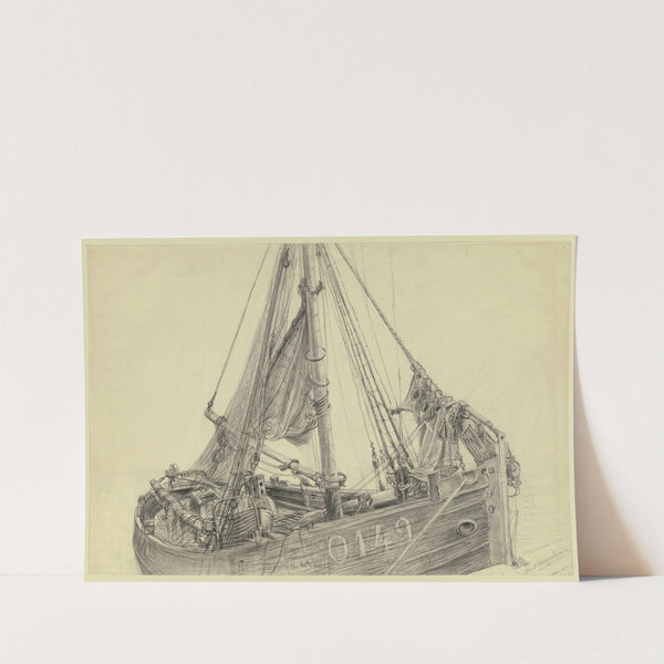 Fishing boat by Friedrich Ernst Morgenstern