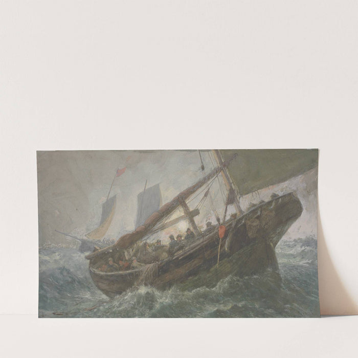Fishing boat at sea by George Henry Andrews