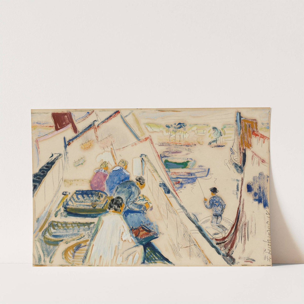 Fishing Boats by Preston Dickinson