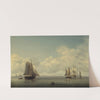 Fishing Boats in a Calm Sea by Charles Brooking