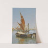 Fishing boats in the lagoon, Venice by Antonietta Brandeis