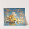 Fishing Boats In The Lagoon, Venice by Konstantin Ivanovich Gorbatov