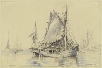 Fishing boats near Ostend