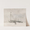 Fishing Boats on the Beach in Winter (mid to late 19th century) by Anton Mauve