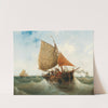 Fishing By The Coast by Ambroise-Louis Garneray