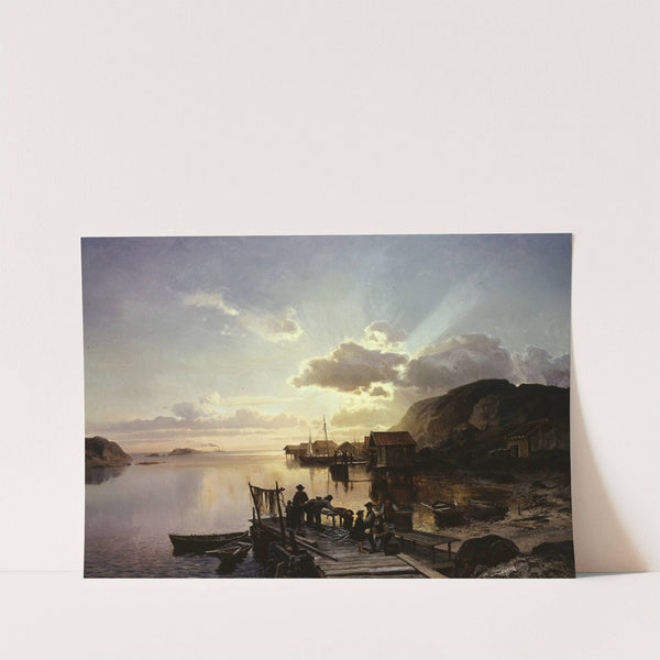 Fishing Village in Bohuslän by Johan Edvard Bergh