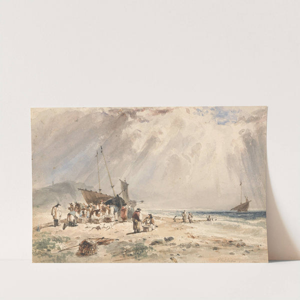 Fishmarket on the Beach by Giles Firman Phillips