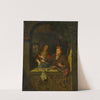 Fishmonger and Woman with Beer Mug by Anonymous