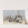 Fishwives on the Beach at Scheveningen (c. 1880 - c. 1885) by Bernardus Johannes Blommers
