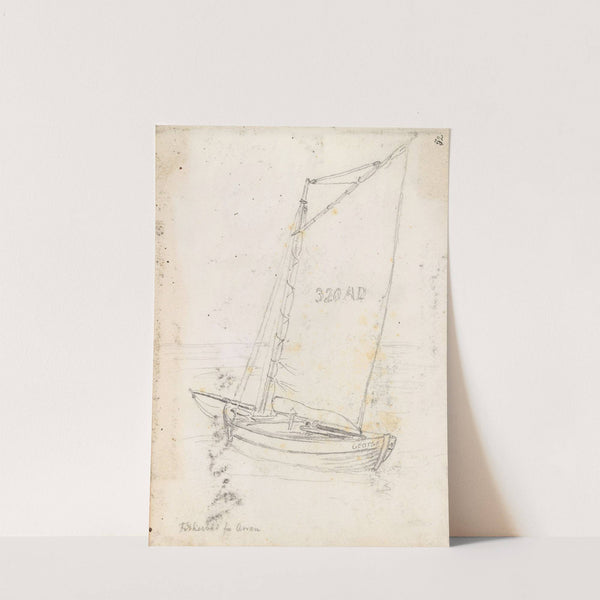 Fiskebåten &#039;George&#039; fra Arran by Hans Gude