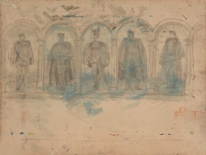 Five Dignitaries in Niches (1880)