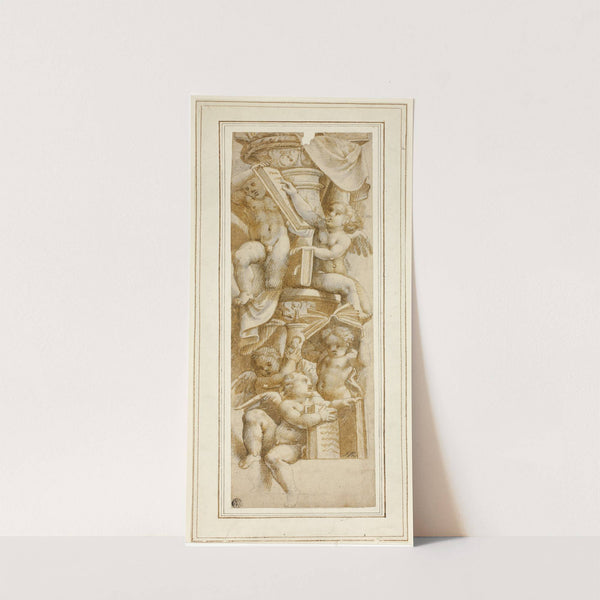 Five Putti with Books by After Bernardino Gatti