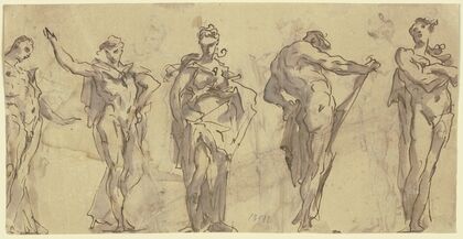 Five statues