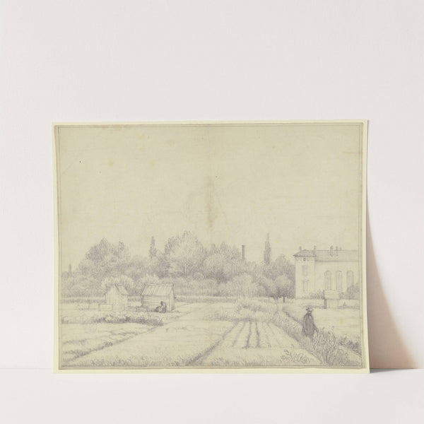 Flachsfeld in Neusalz an der Oder by Otto Scholderer