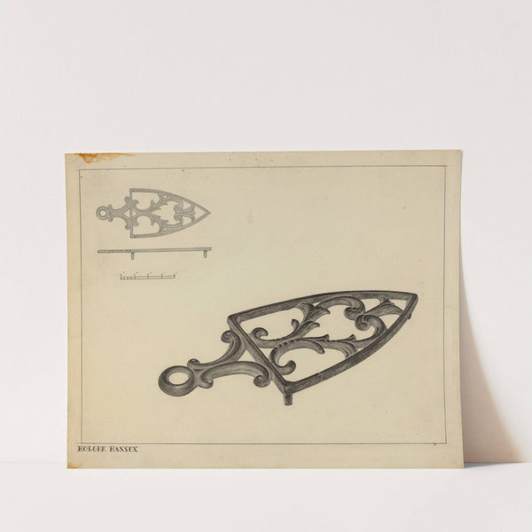 Flat Iron Holder by Holger Hansen