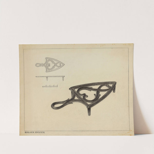 Flat Iron Holder by Holger Hansen