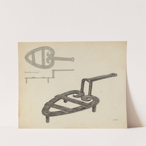 Flat Iron Holder (c. 1939) by Jacob Lipkin