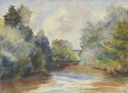 Flat landscape