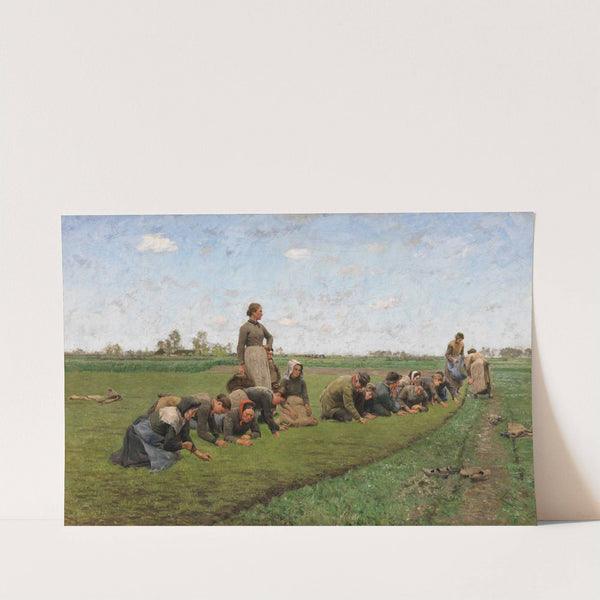 Flaxweeding in Flanders (1887) by Emile Claus