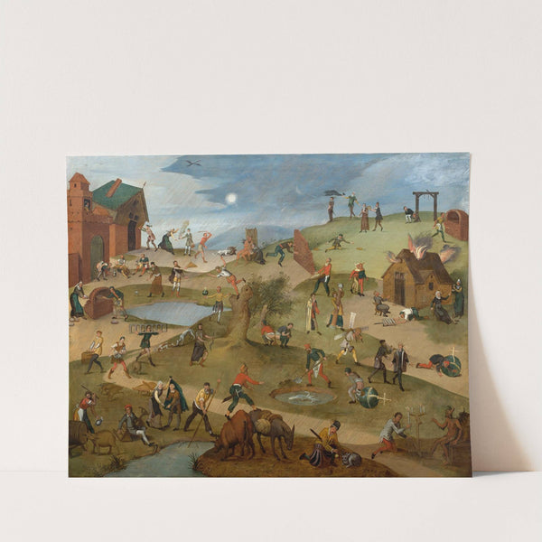 Flemish proverbs by Abel Grimmer