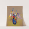Fleurs Sur Fond Gris by Odilon Redon