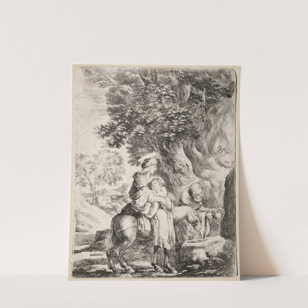 Flight into Egypt (c. 1662) by Stefano Della Bella