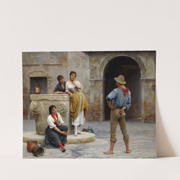 Flirtation (1894) by Eugen von Blaas