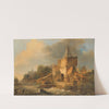 Flood at the City Gate (1841) by Elias Pieter van Bommel