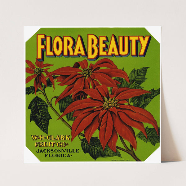 Flora Beauty Produce Label (1930-1950)