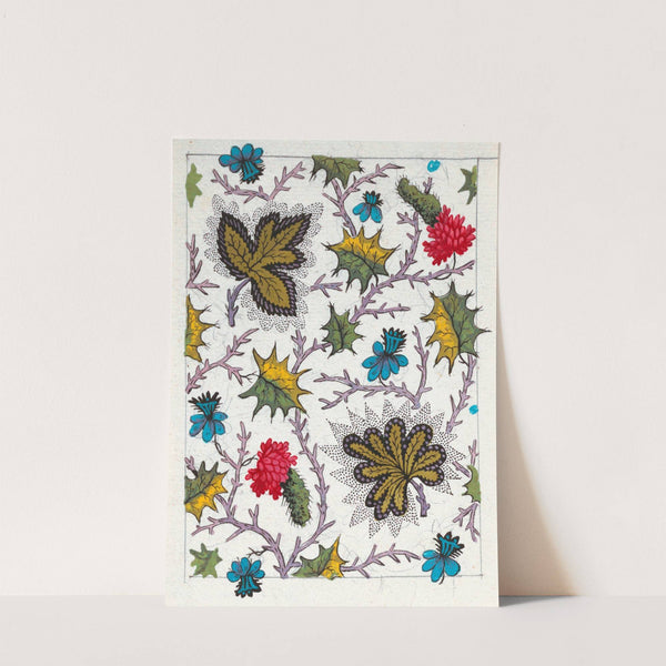 Floral design for printed textile Pl VII by Anonymous