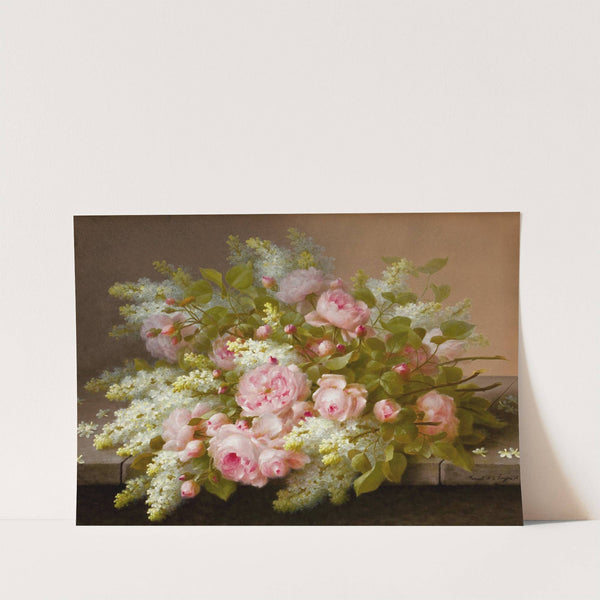 Floral Still Life by Raoul M. De Longpré