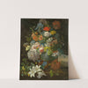 Floral Still Life with View of the Castel Gandolfo by Michael Wentzel