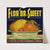Flor’da-Sweet Brand Citrus Label (1930-1950)