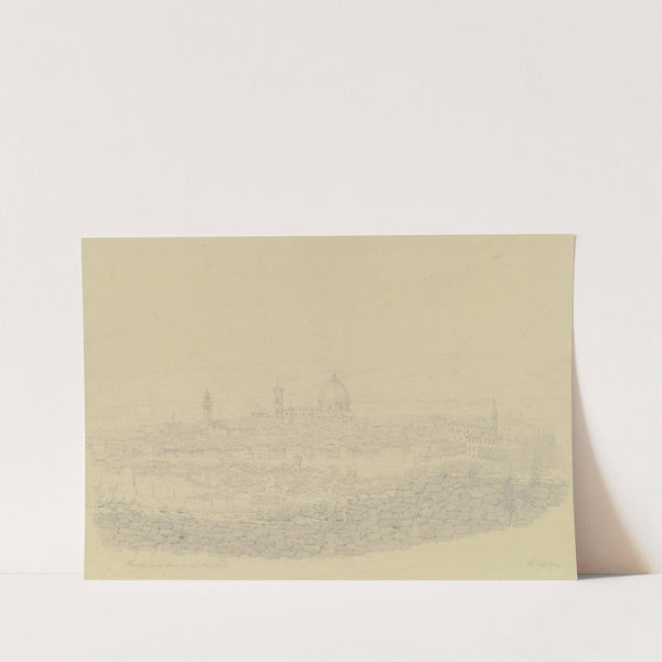 Florenz von S. Miniato al Monte aus gesehen by Friedrich Wilhelm Ludwig