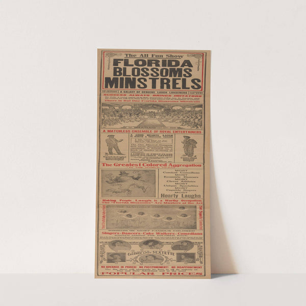 Florida Blossoms Minstrels (19th century) by Erie Litho Co.