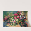 Flower Baskets And Flower Pots In A Garden by Alfred Petit