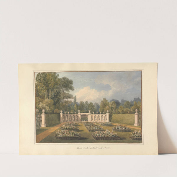 Flower Garden at Belton, Lincolnshire by John Buckler