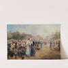 Flower Market near Vienna’s St. Charles’ Church by Emil Barbarini
