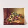 Flower Piece With Parrot by Adele Schuster