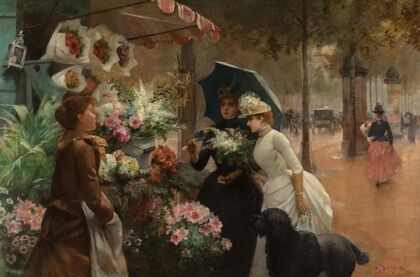 Flower Seller, Rainy Day