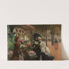Flower Seller, Rainy Day by Louis Marie De Schryver